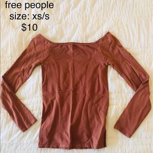 free people orange top